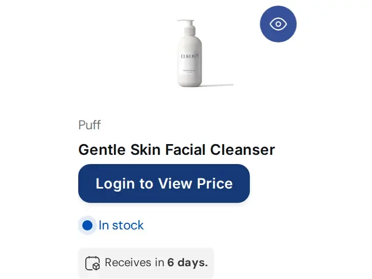 A product where guests see a Login to View Price button instead of the price