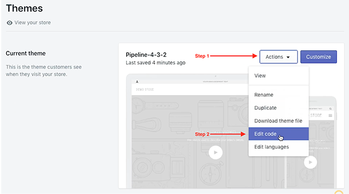 shopify password protected page code edit product page