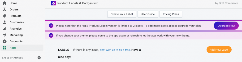 How to install Shopify product labels app?