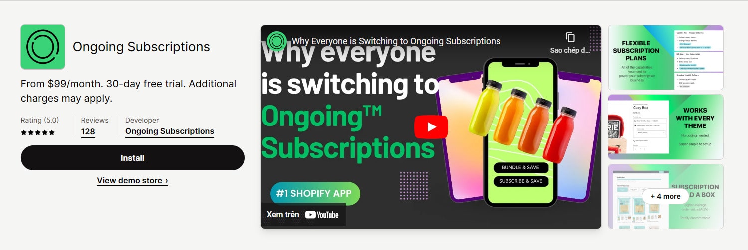 Ongoing Subscriptions Shopify subscription apps