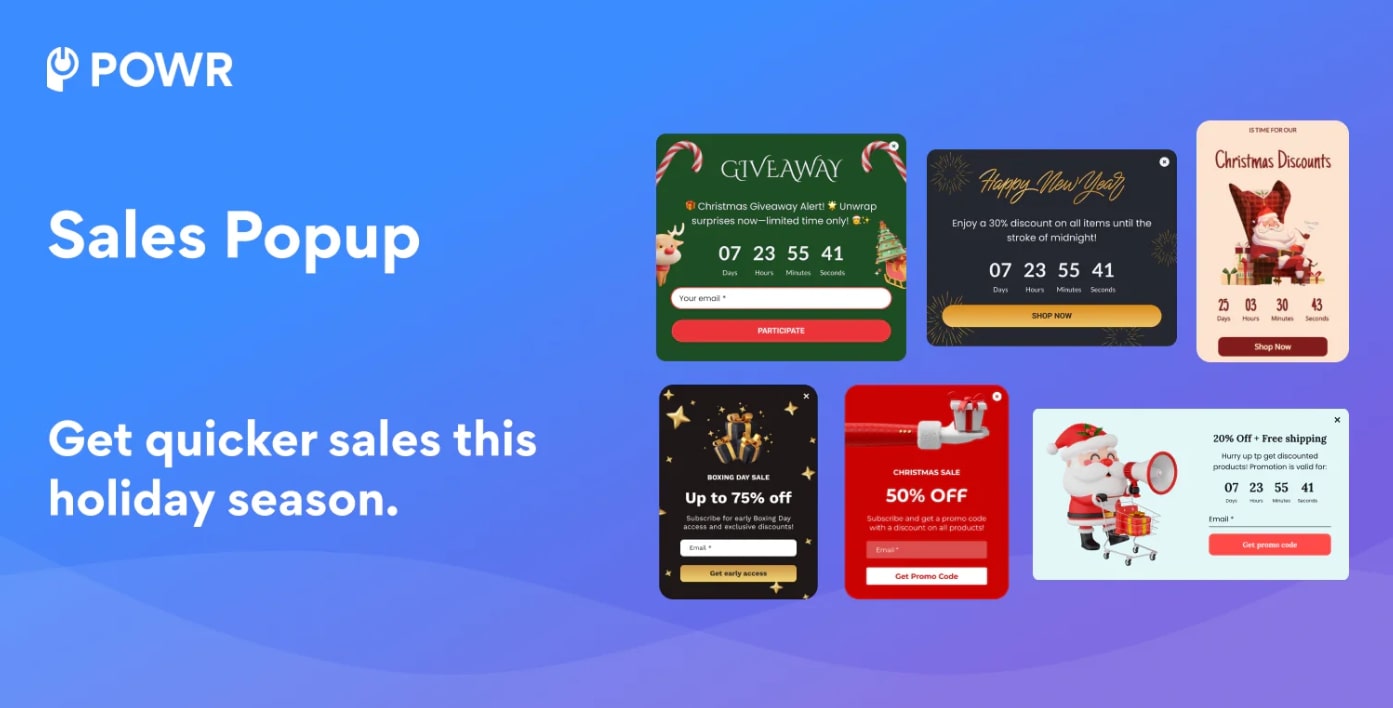 POWR Popup Flash Sales Popup - OptiMonk Popup, CRO, AB Test - best shopify pop up app