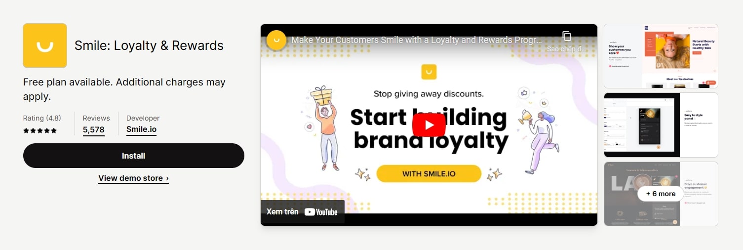 Smile Loyalty & Rewards - Referral Shopify App