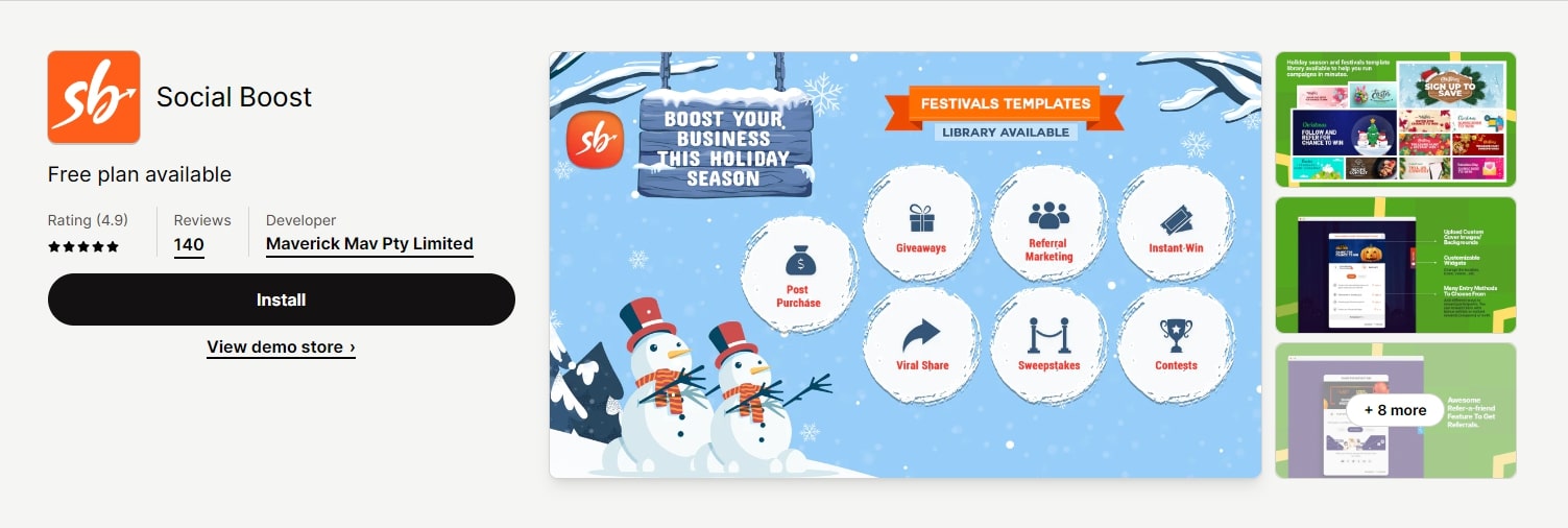 Social Boost - Shopify Referral App