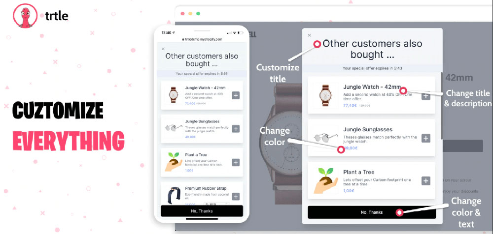 Trtle Buy Now Upsell - best Shopify Upsell Apps