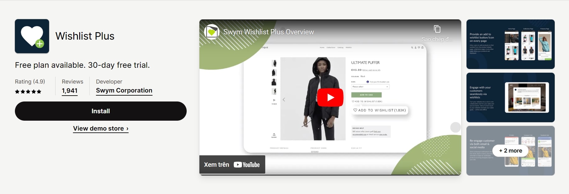 Wishlist Plus Shopify app
