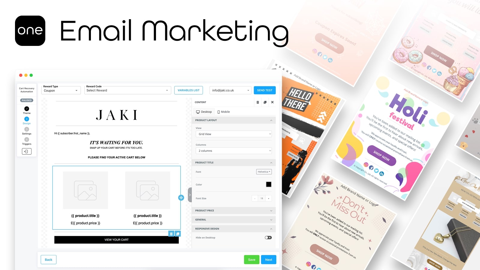 one+ ai shopify newsletter app