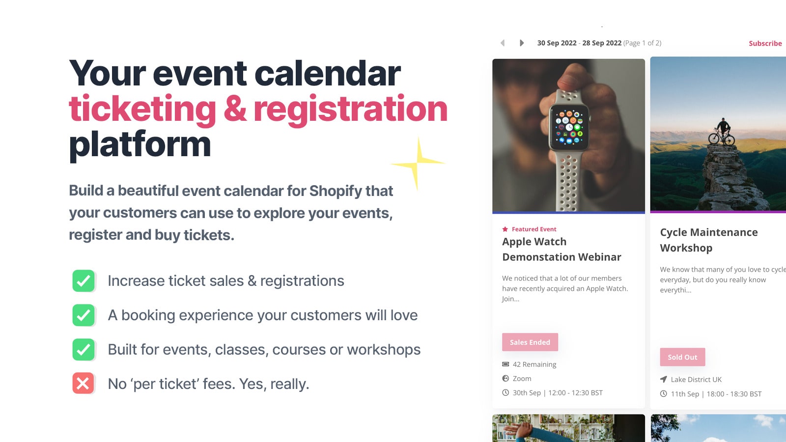 Event Calendar Tickets & RSVP