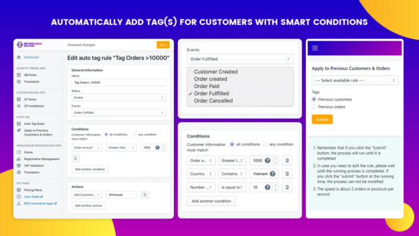 auto tag Shopify