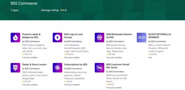 BSS Commerce app