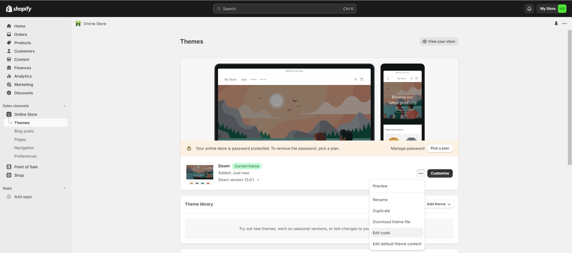 Edit theme code - Shopify Custom Registration Form