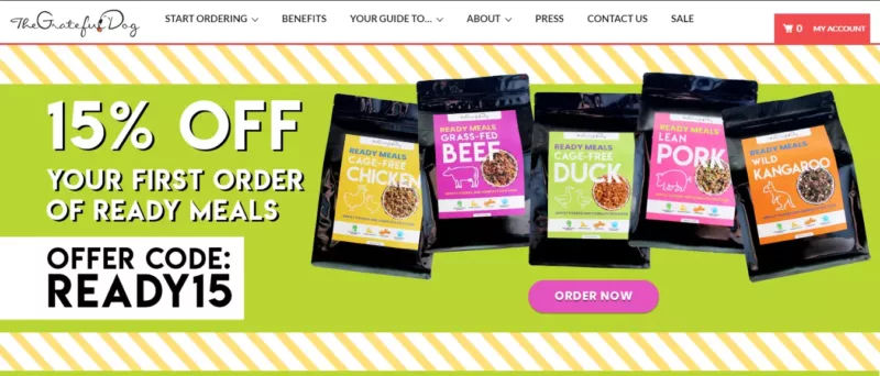 Grateful Dog - An example of Shopify subscription