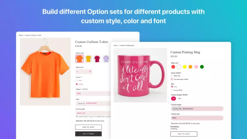 G: Variants & Product Options