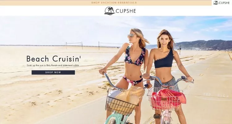 Shopify Checklist - Cupshe example