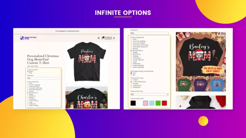 Product & Variants Options
