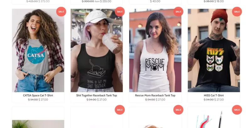 top Shopify dropshipping store Meowingtons