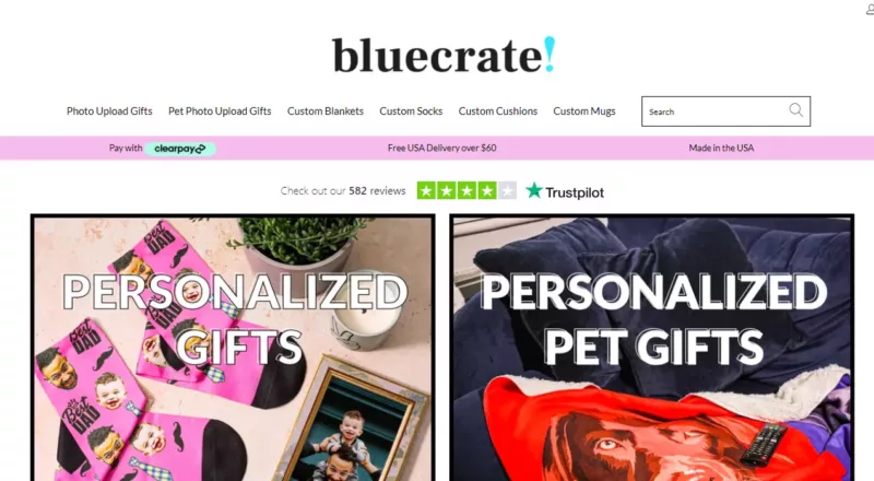 top Shopify dropshipping store Blue Crate
