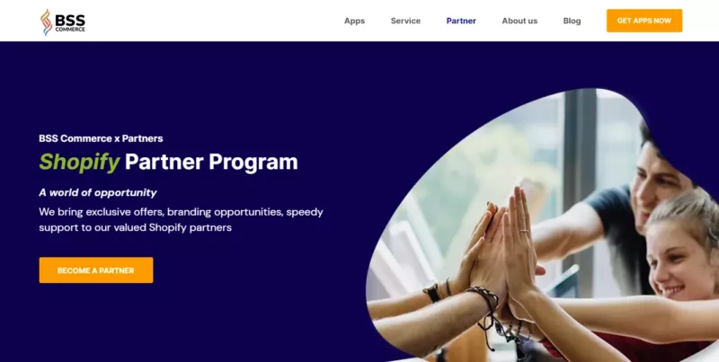 BSS Commerce shopify partner program