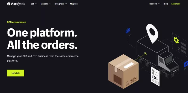 Wholesale/B2B Management - shopify plus benefits