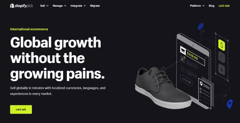 Global Selling - shopify plus benefits