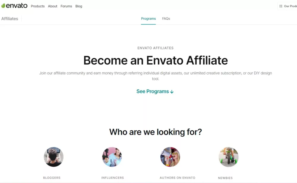 Themeforest affiliate program