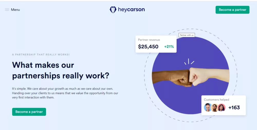Hey Carson partner program