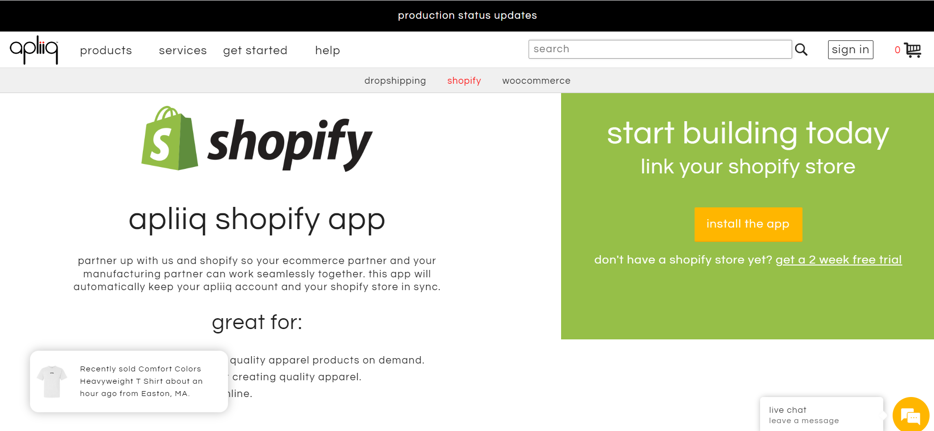 Apliiq | Shopify apps print on demand