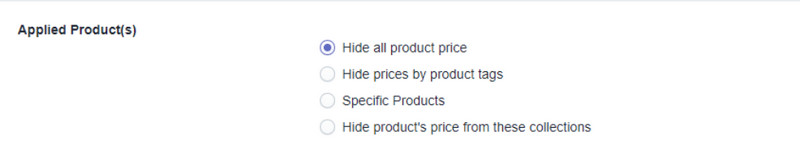 shopify hide price - B2B Login/Lock & Hide Prices app - apply to products