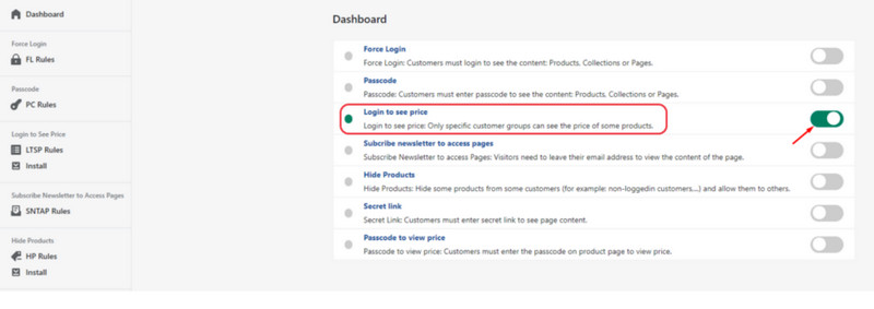how to hide prices on Shopify store with B2B Login/Lock & Hide Price app