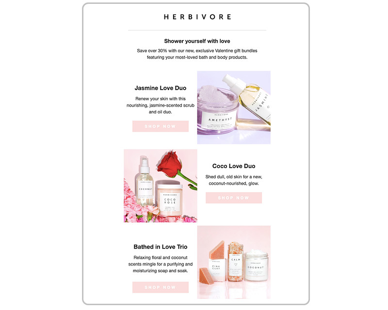 Valentine's Day marketing ideas - Bundle of Romantic - BSS Commerce
