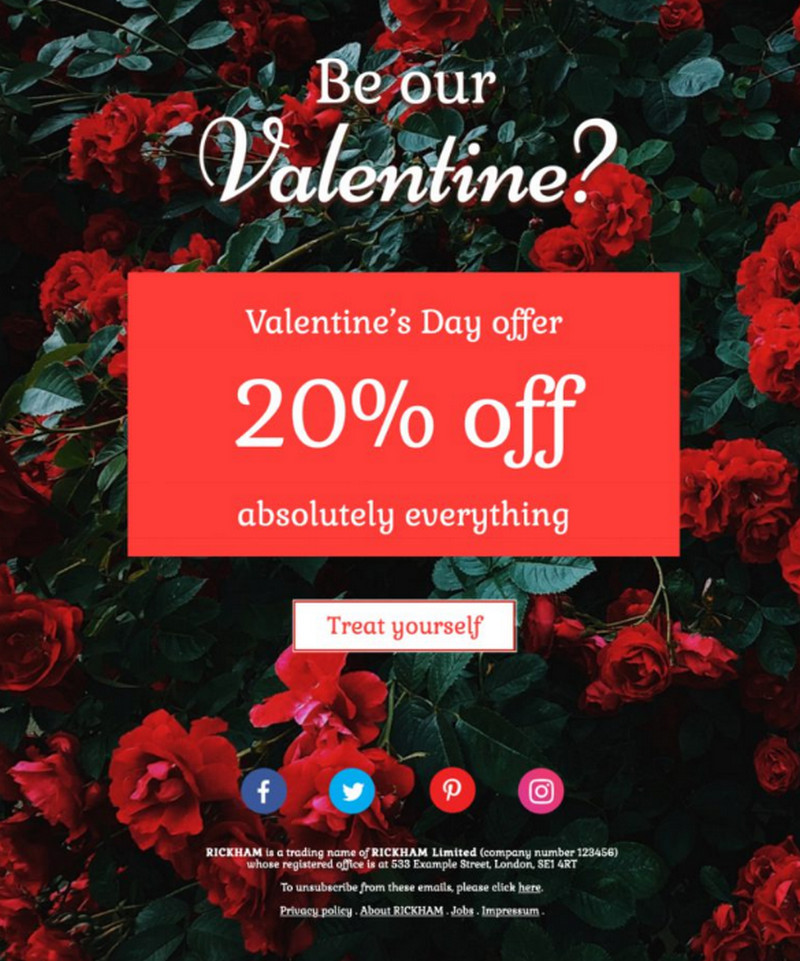 Valentine's Day marketing ideas - BSS Commerce - Email