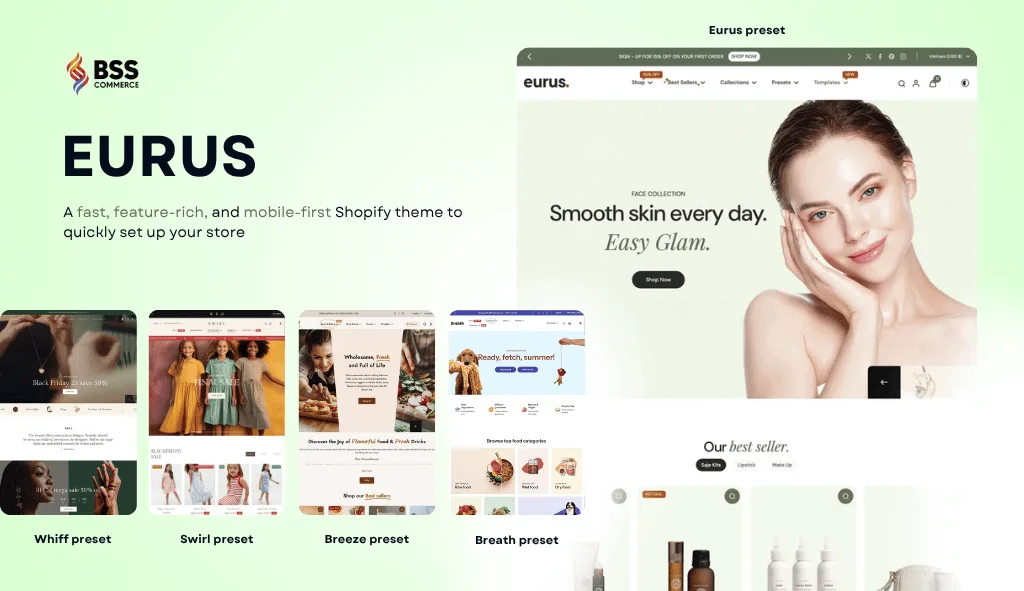 Eurus Shopify theme