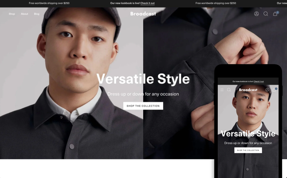 Broadcast Converting Shopify theme