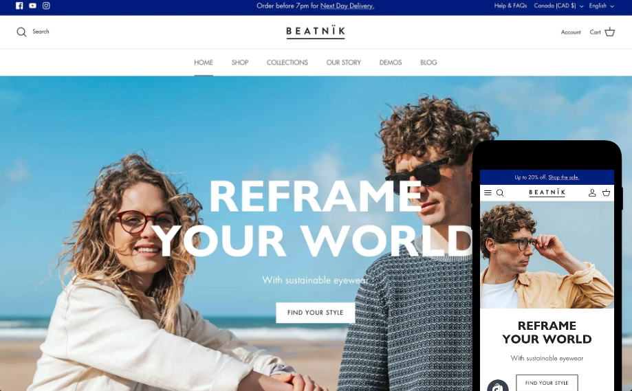 Symmetry - one of the best converting Shopify themes