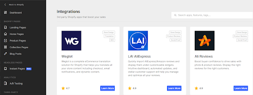 GemPages integrations