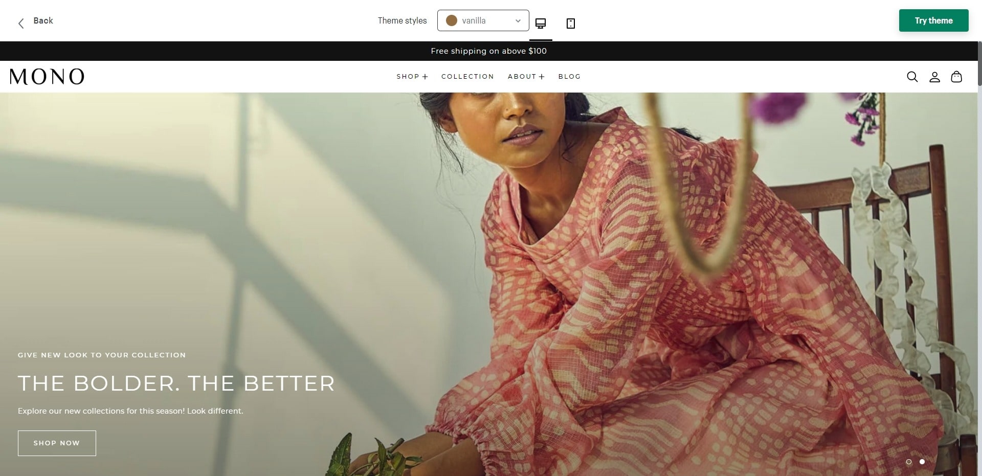 mono - shopify plus theme