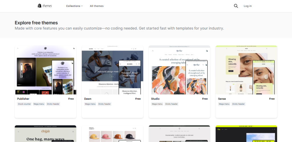 shopify Plus themes feature