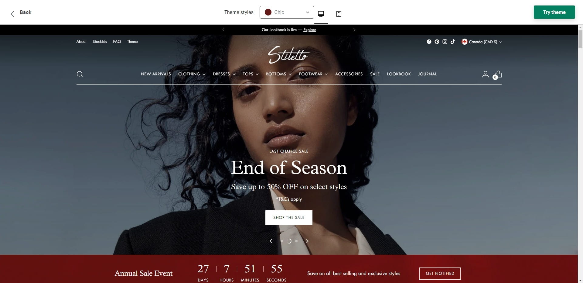 stiletto - shopify plus theme