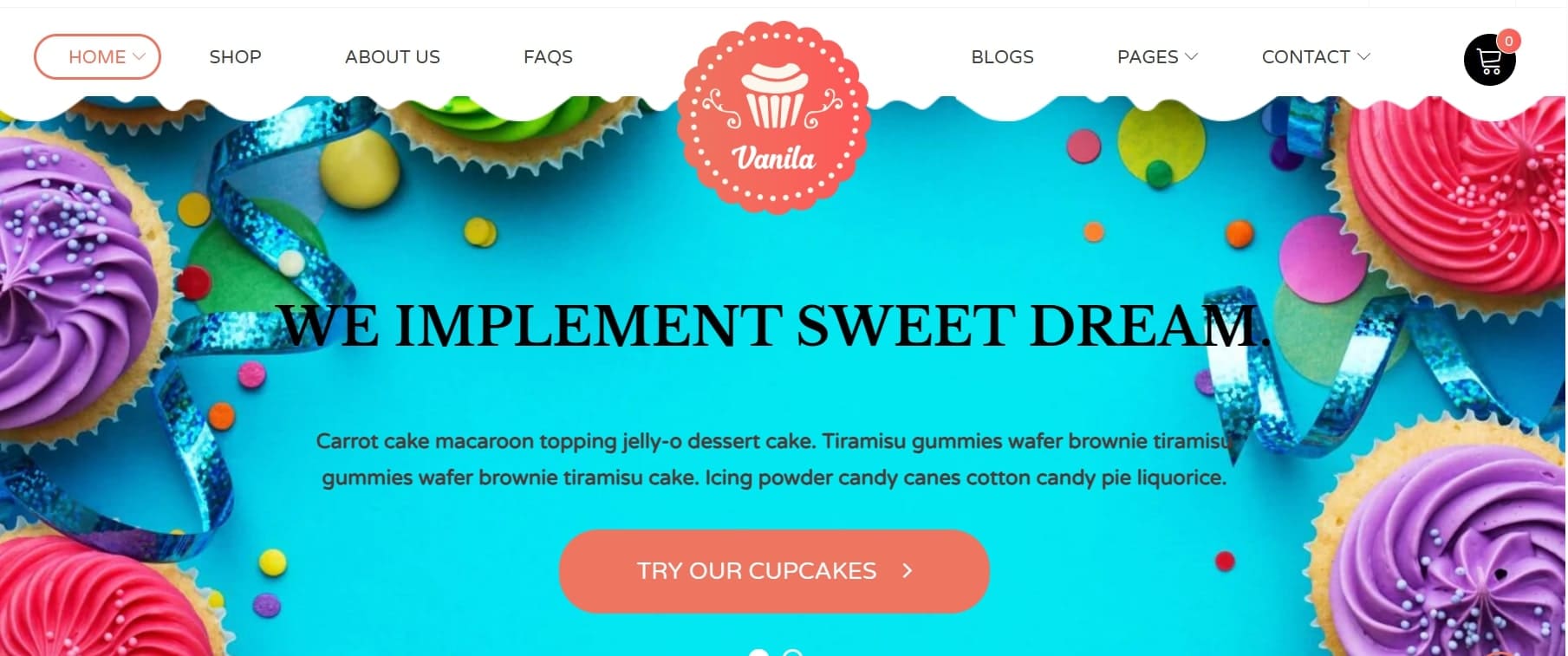 Bakery Shopify restaurant theme