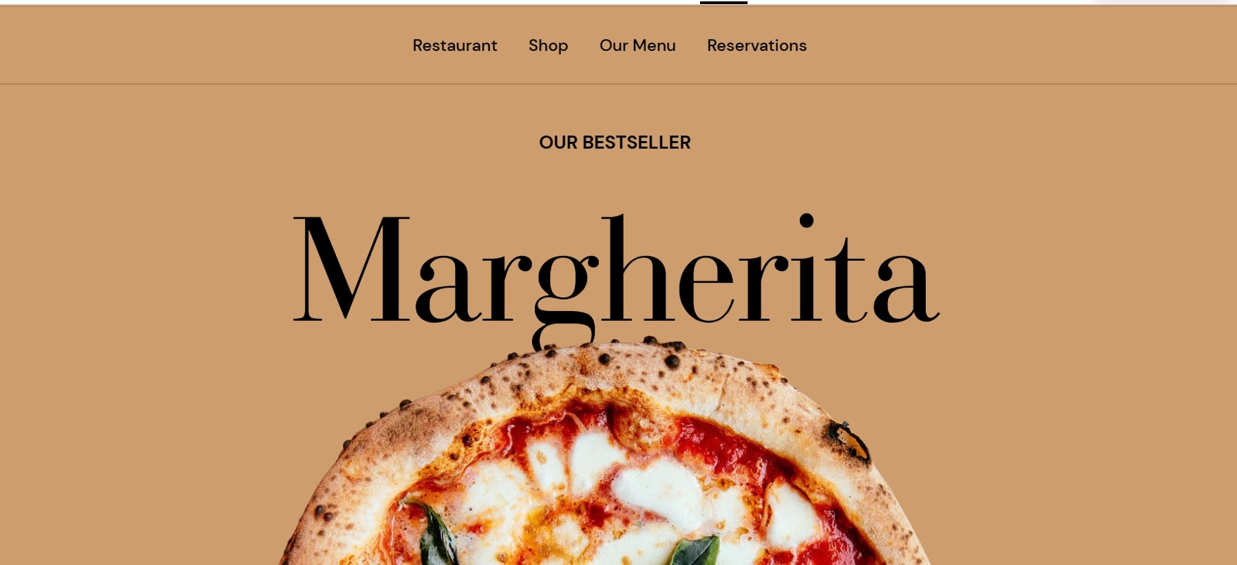 Combine Shopify restaurant theme