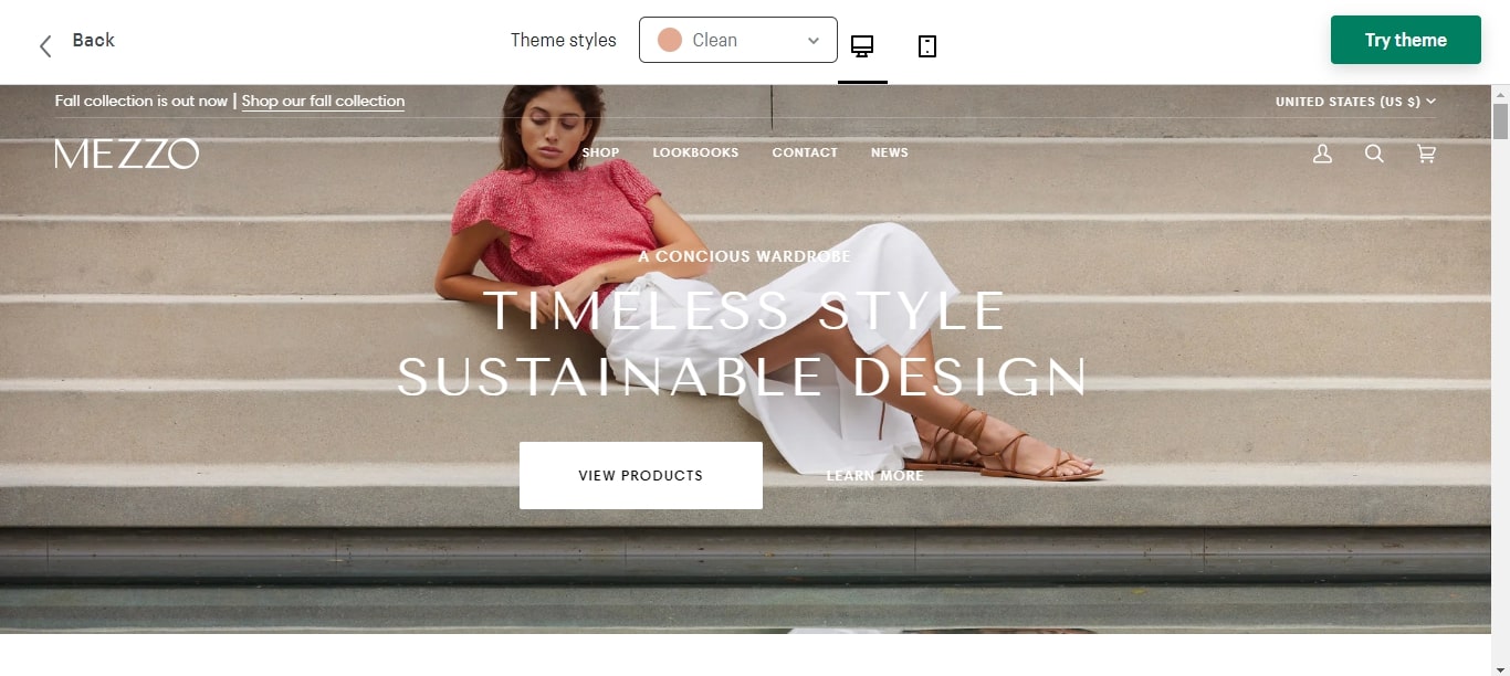 Pipeline Shopify theme Clean