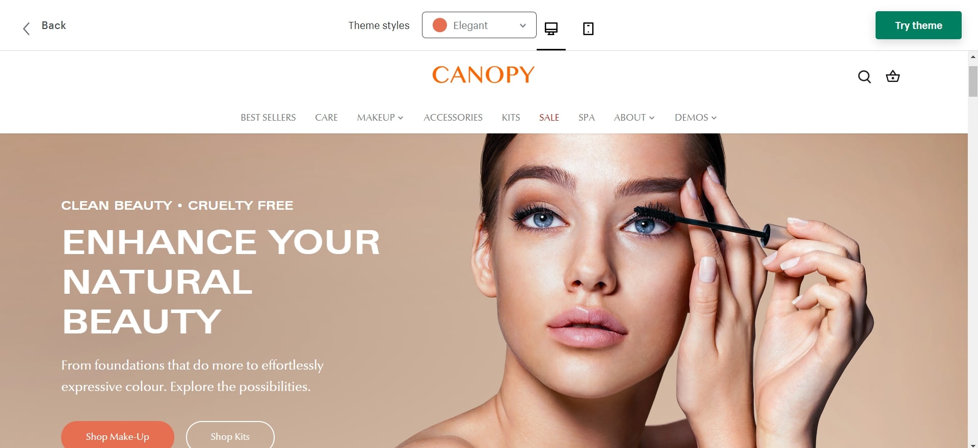 canopy shopify beauty theme