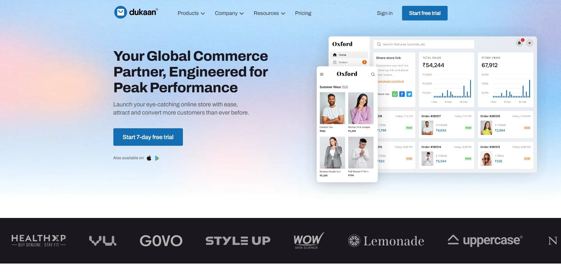 dukaan - shopify plus competitor