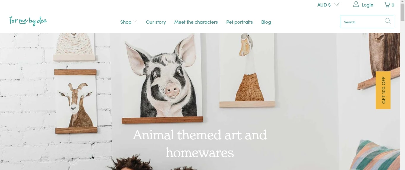 for me by dee examples turbo shopify theme