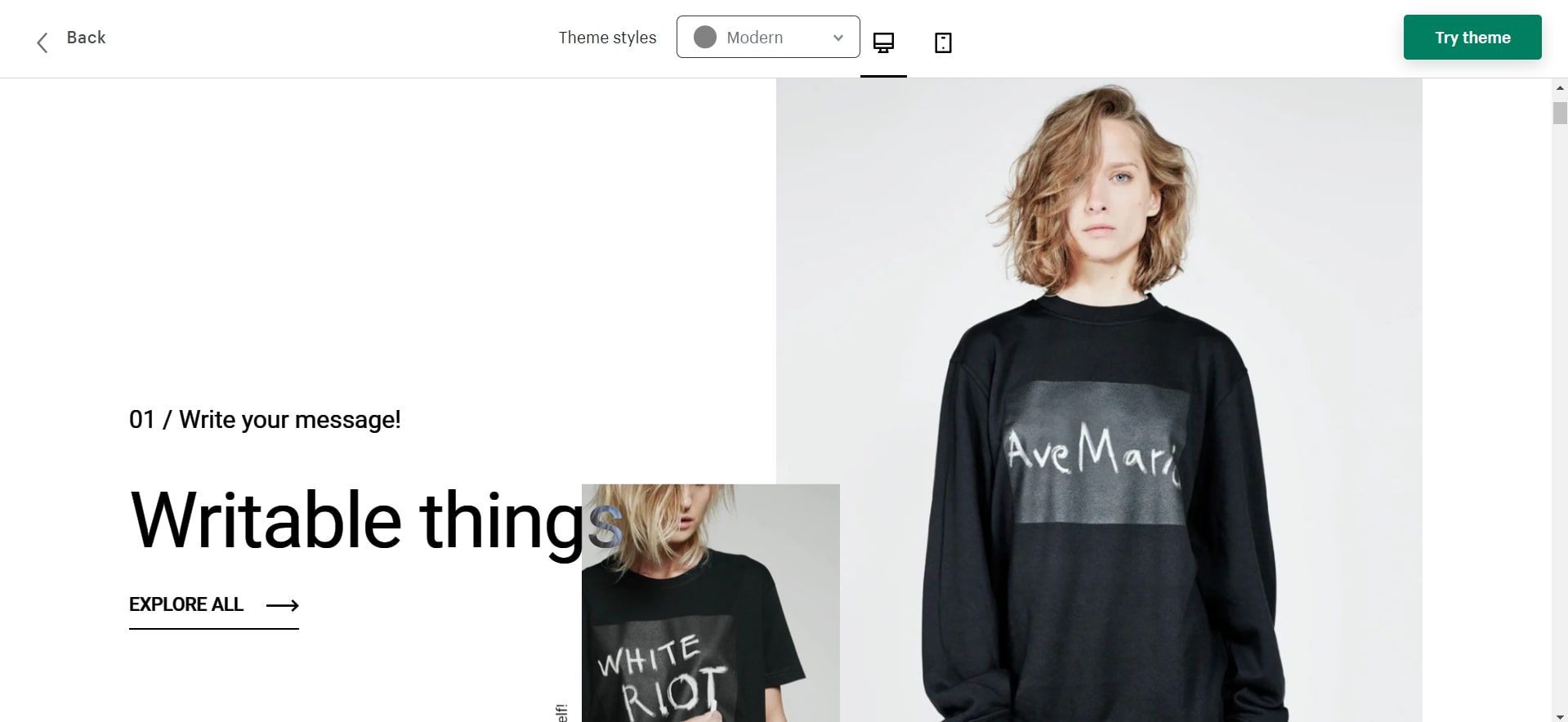 highlight minimal shopify theme