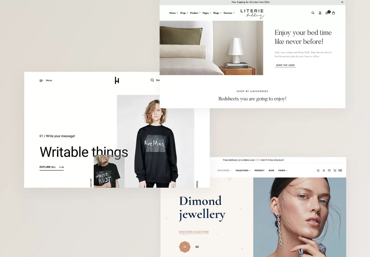 minimal shopify theme inventory images