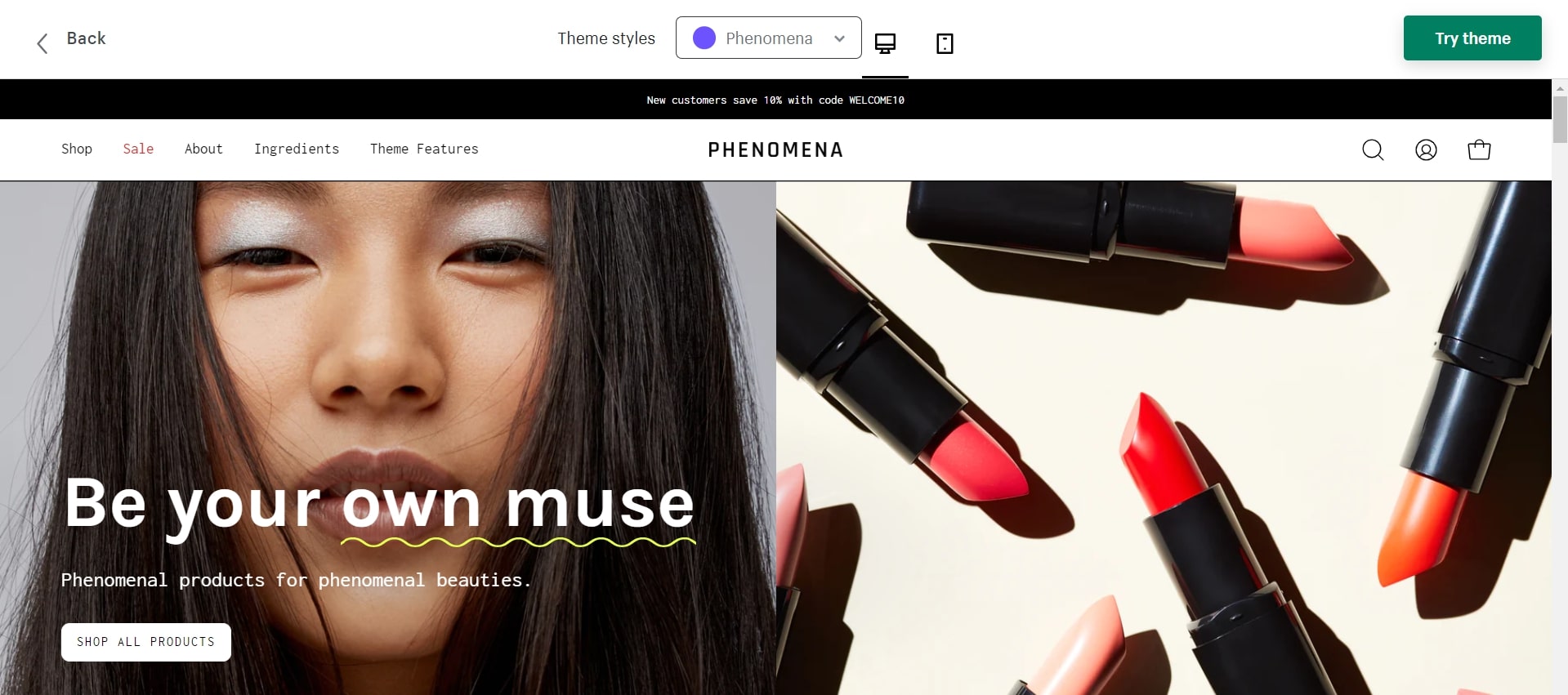 palo alto shopify beauty theme