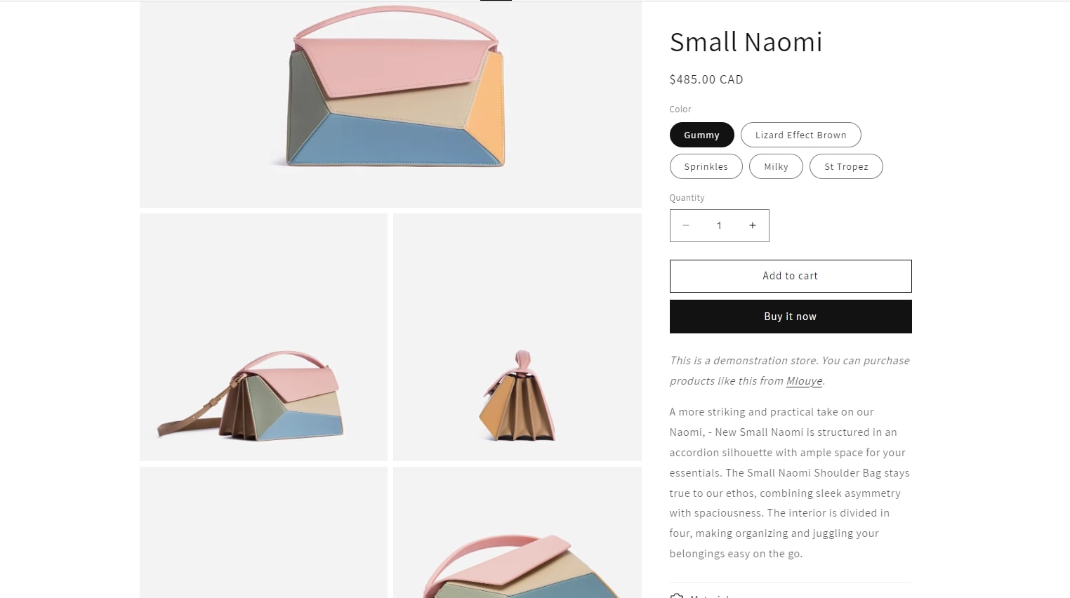 product page shopify dawn theme