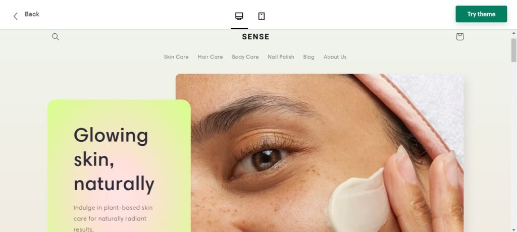 sense shopify theme