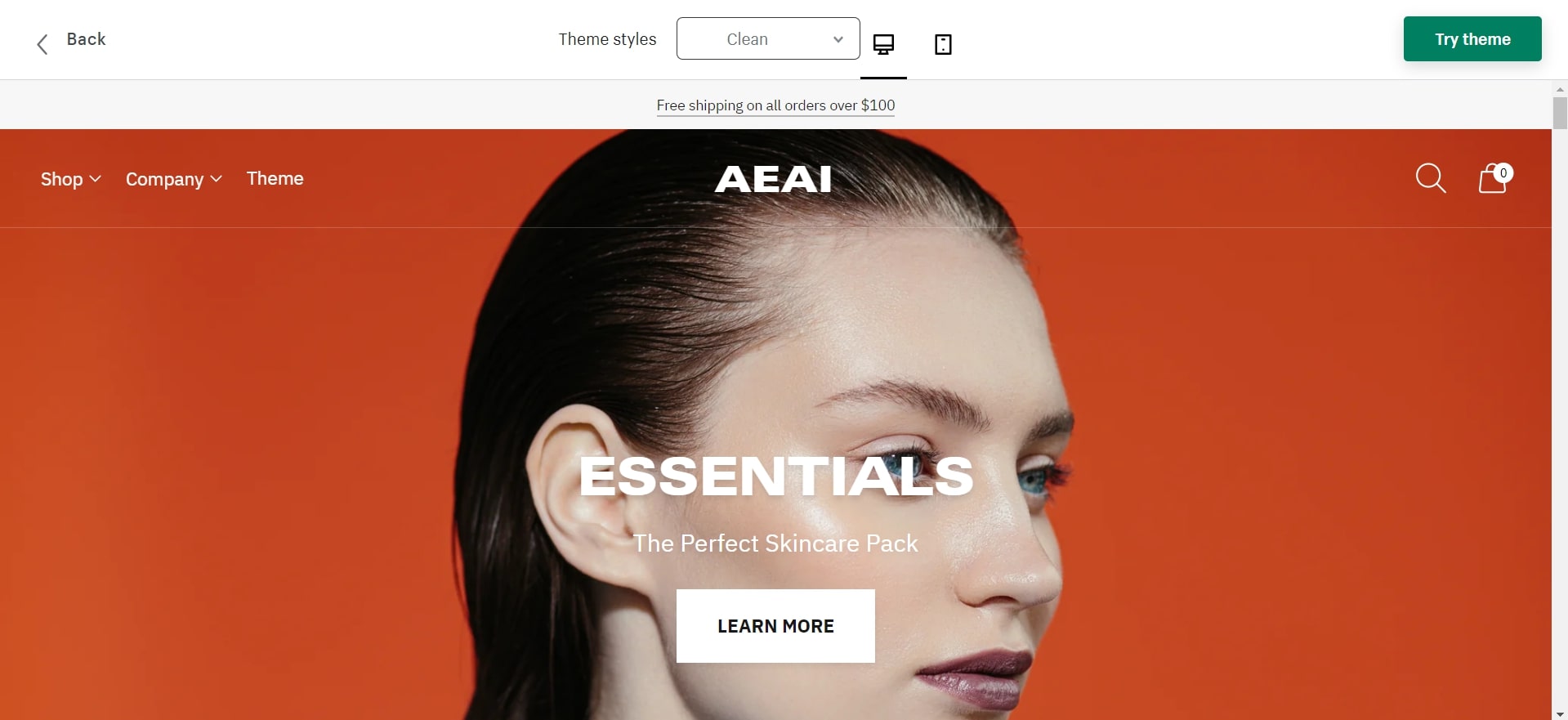 spark shopify beauty theme