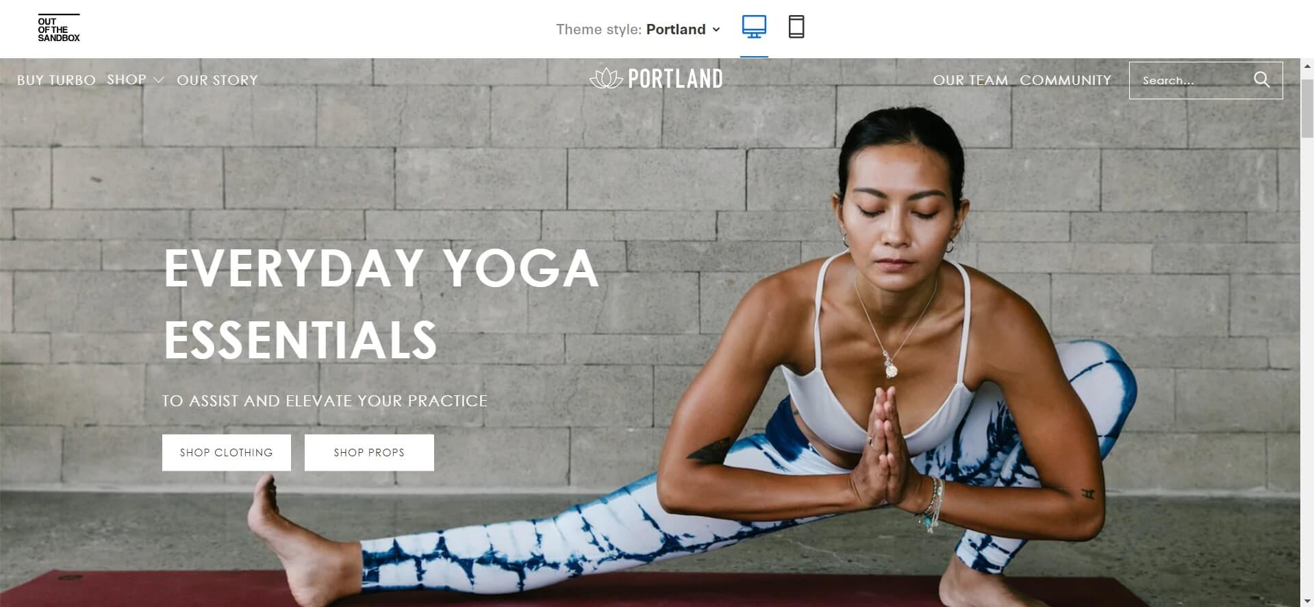 turbo shopify theme portland